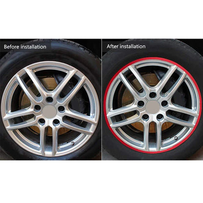 Reflective Motorcycle Wheel Rim Stripe Tape - 17" & 18" Waterproof Tire Stickers for Moto Styling & Decoration