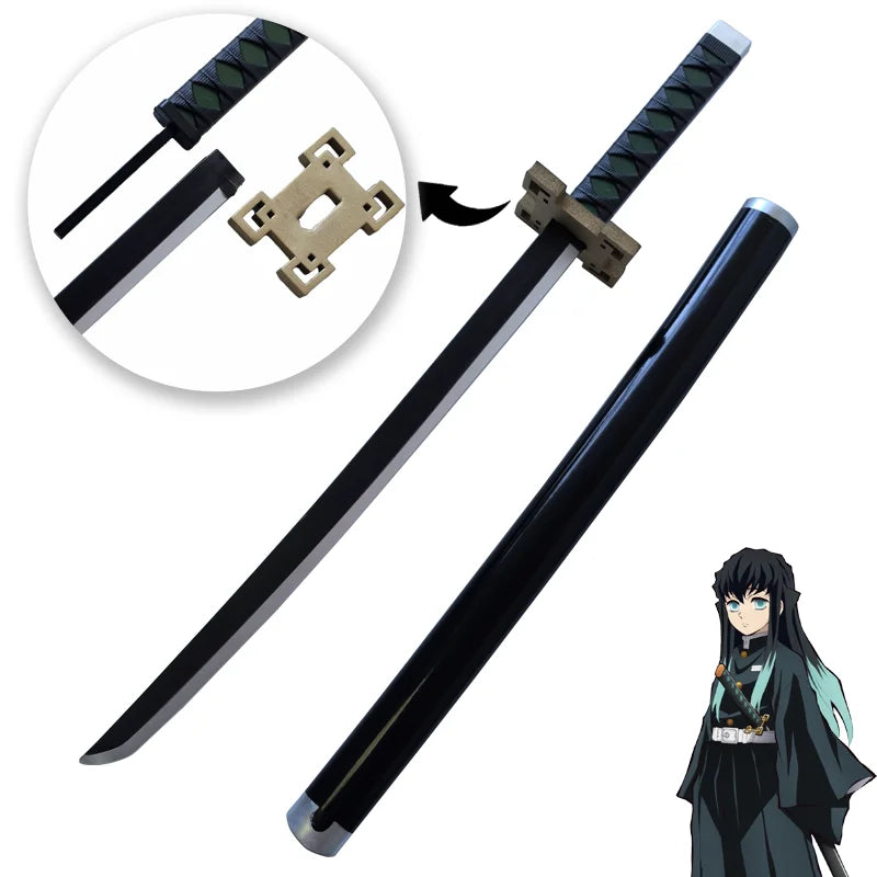 Demon Slayer Katana - 72cm Anime Cosplay Sword | Tomioka Giyuu & Tanjirou Replica