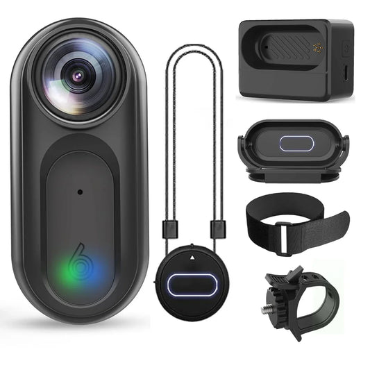 Upgraded 1080P Waterproof Mini Action Camera – 64GB WiFi Pocket Sports Cam with Large Battery
