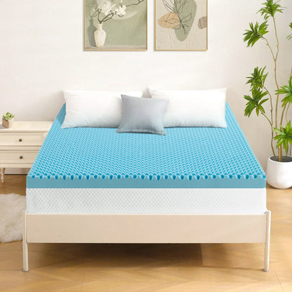 2", 3", 4" Full Memory Foam Mattress Topper - Gel-Infused Comfort Pad for Full/Double Bed, Soft Foam Mattress