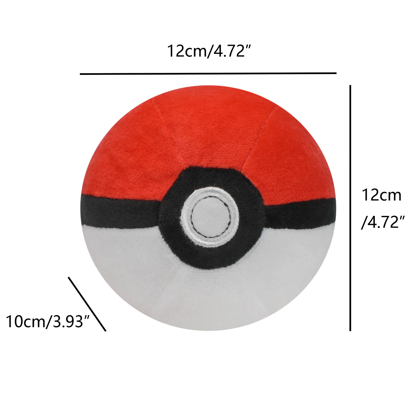 Master Ball, Great Ball & Ultra Ball Plush Toys – Soft Stuffed Backpack Pendant & Birthday Decoration Gift