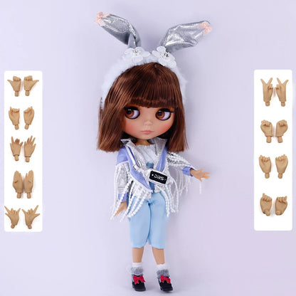 ICY DBS Blyth 1/6 Joint Doll – 30cm Tan Skin Matte Face BJD Girl Doll Toy Gift