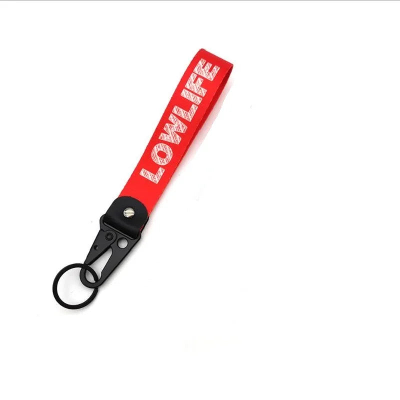 Motor Racing Webbing Wrist Lanyard Keychain – Paracord Rope Hand Strap for Motorcycle, Car Keys, Camping & Outdoor Use
