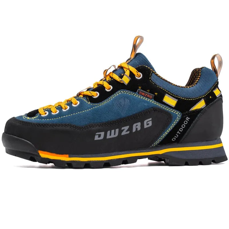 Men's Waterproof Hiking Shoes - Anti-Collision Climbing Shoes, Fashion Outdoor Casual Lace-Up Sneakers