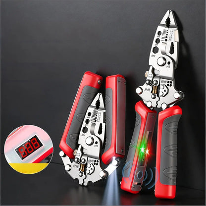 Foldable Multifunction Wire Stripping & Crimping Pliers – Professional Electrician Tool for Cutting, Stripping & Repair Work