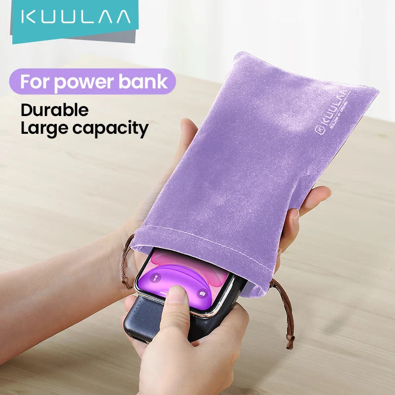 KUULAA Waterproof Power Bank Case - Universal Phone Pouch for iPhone, Samsung, Xiaomi, Huawei - Mobile Accessories Storage Bag