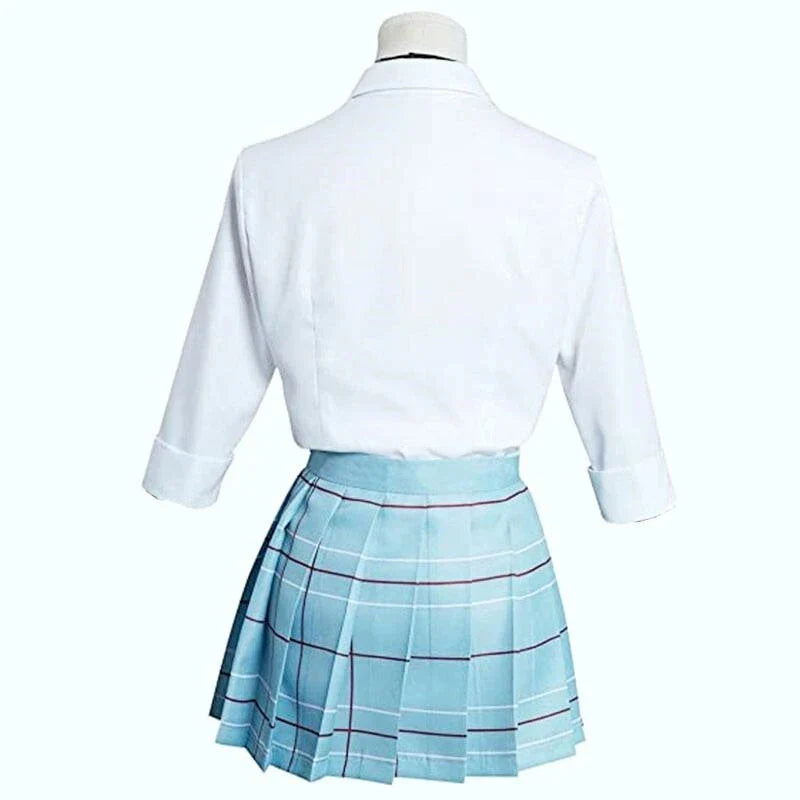 Kitagawa Marin Cosplay Costume — My Dress-Up Darling Anime School Uniform Dress with Wig & Earrings for Girls