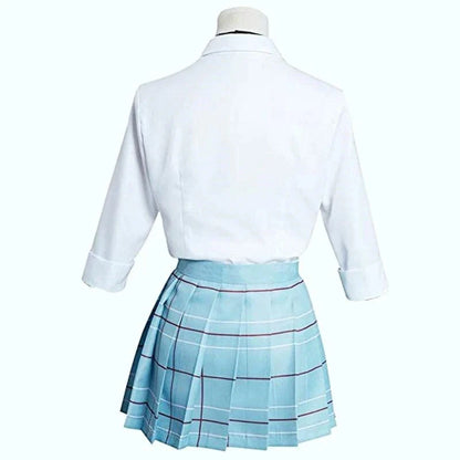 Kitagawa Marin Cosplay Costume — My Dress-Up Darling Anime School Uniform Dress with Wig & Earrings for Girls