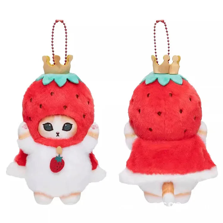 Kawaii Keychain Pendant – Cartoon Mofusand Shark Cat Cross-Dressing Doll, Backpack Decor & Toy
