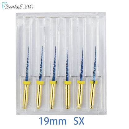 Dental SX-F3 Blue Nitinol Rotary Files – Endodontic Root Canal Engine Tool for Dentistry