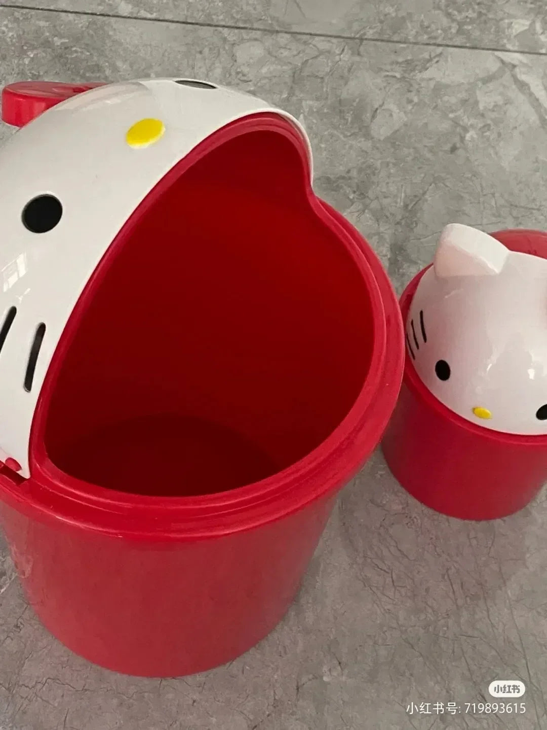 Sanrio Hello Kitty Kawaii Trash Can – Cute Dustbin for Bedroom & Living Room Garbage Disposal