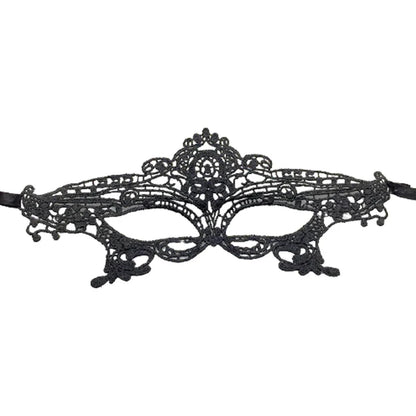 Black Queen Lace Mask — Embroidered Applique Masquerade Mask for Women, Party, Carnival, Wedding & Halloween Accessories