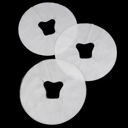 100pcs Disposable Massage Table Headrest & Face Cradle Covers – Pillow & Cushion Protectors