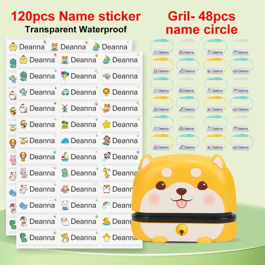 149pcs Personalized Name Stamp Set – Waterproof, Non-Fading Baby & Kindergarten Engraved Seals, Perfect Student Gift