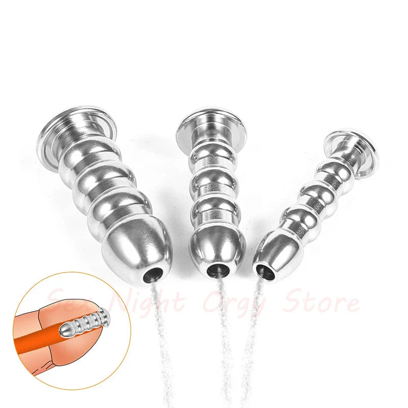 28-Piece Stainless Steel Urethral Sound Set – Hollow Urethra Dilator & Male Stimulation Chastity Toy