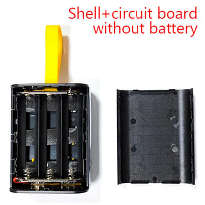 3x18650 Power Bank Battery Storage Case - Dual USB Charging, Night Light DIY Shell for iPhone, Xiaomi, and 18650 Batteries