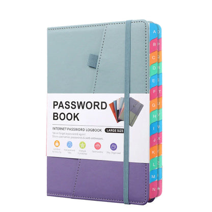 A5 Password Keeper Notebook with Alphabetical Tabs – Internet Login Organizer for Computer & Website Addresses