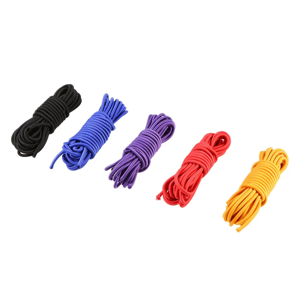 5 Meters 4mm/5mm Kayak Elastic Bungee Cord – Paddle Holder, Deck Rigging & Rear Securing Rope for Boats