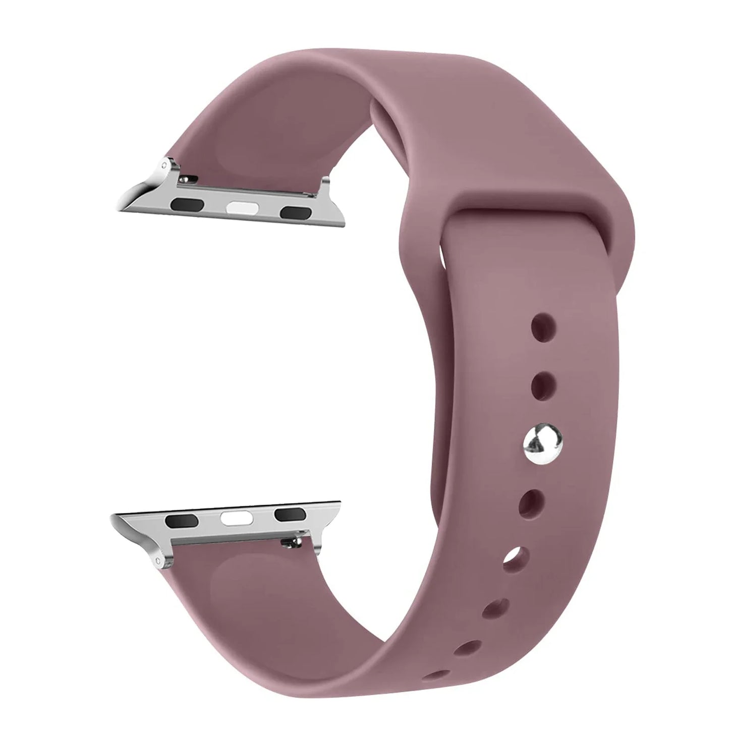 Silicone Apple Watch Band Strap - Sport Replacement Bracelet for iWatch Series Ultra 2, 9, 8, 7, 6, SE 38mm-49mm