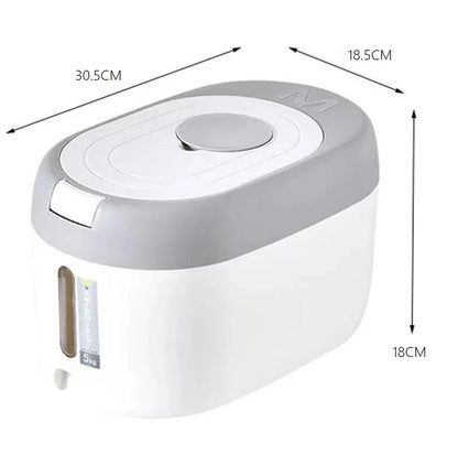 XIAOGUI 5KG/10KG Rice Dispenser - Kitchen Organizer & Storage Container, Cereal Jar for Home, Food Storage Box