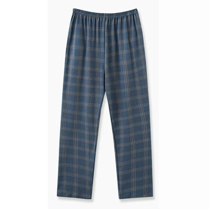 Men’s Plaid Pajama Pants - Soft Breathable Casual Lounge Trousers for Sleepwear & Nightwear
