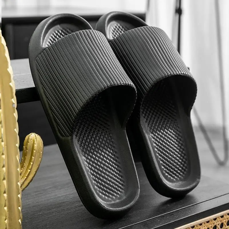Women’s Thick Platform EVA Slippers – Soft Sole Non-Slip Indoor Bathroom Slides & Summer Fashion Sandals 2024