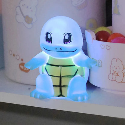 10 Piece Pokemon Night Light Set: Pikachu, Gengar, Charizard, Psyduck, Squirtle - Soft Glowing Bedside Lamps for Kids