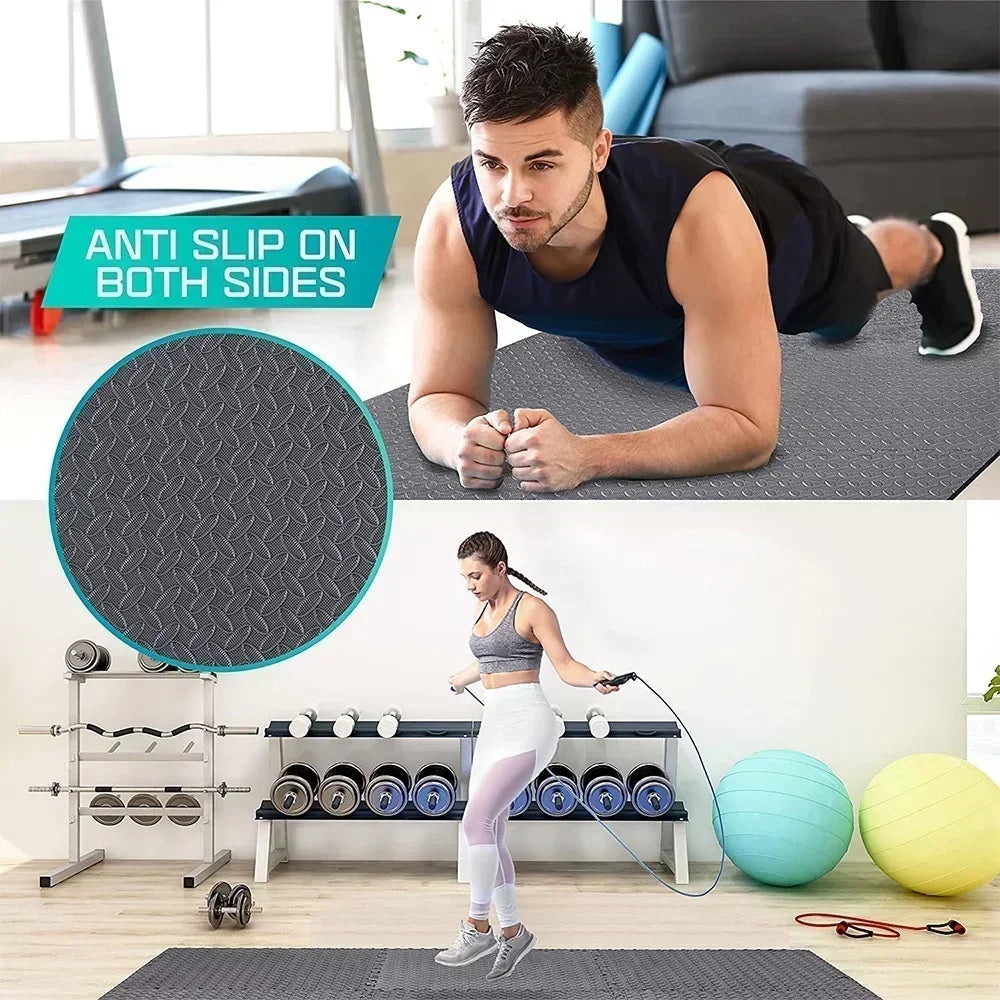 4-20PCS EVA Puzzle Fitness Mat – Interlocking Foam Floor Tiles, Non-Slip Home Gym & Kids Play Mat