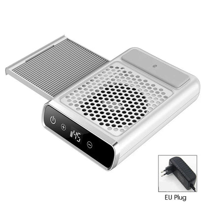 Powerful Nail Dust Vacuum Collector – Professional Nail Dust Extractor with Reusable Filter, Adjustable Speed Manicure Equipment