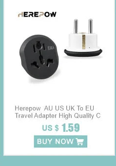 Herepow 118 Series Dual USB Wall Socket - Thailand & American Standard Smart Plug Adapter with Type-C 3.1A Fast Charging