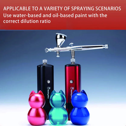 HM-02 Handheld Portable Air Compressor – Automatic Airbrush Pump for Hobby, DIY & Model Spraying