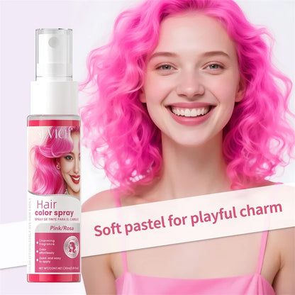 Halloween Hair Color Spray - Washable Temporary Hair Dye for DIY Party Styling, One-Time Color & 8 Shades