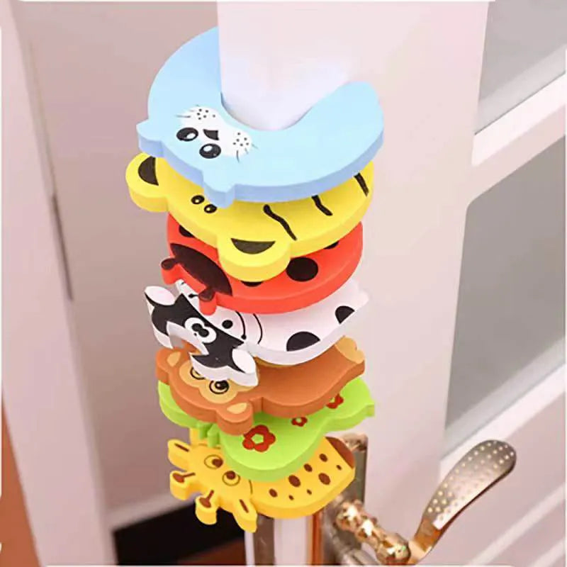 Baby Safety Furniture Protection Kit: Cute Animal Door Stoppers, Child Locks, Finger Protectors - Secure Newborn Care Solution