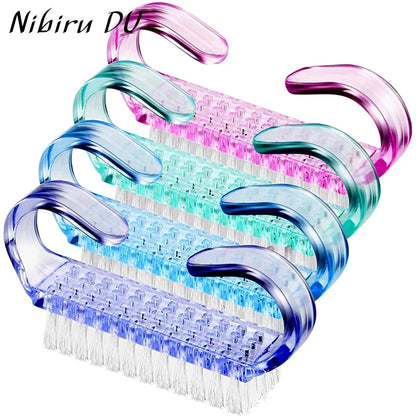 Nail Art Cleaning Brush - Soft Plastic Dust Removal Brush for Manicure Care