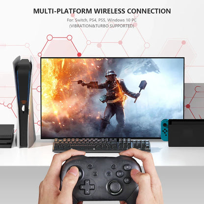R100 PRO USB Wireless Adapter — Gamepad Converter for PS4, PS5, Xbox Series & Switch Controllers with Bluetooth