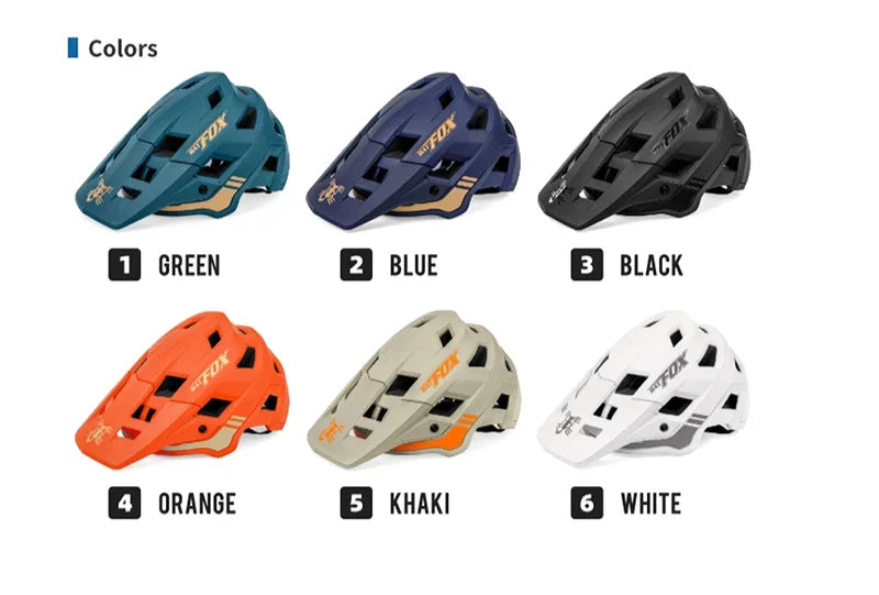 BATFOX Matte Black MTB Bike Helmet – Men's Mountain Bike Cycling Helmet Casco Ciclismo