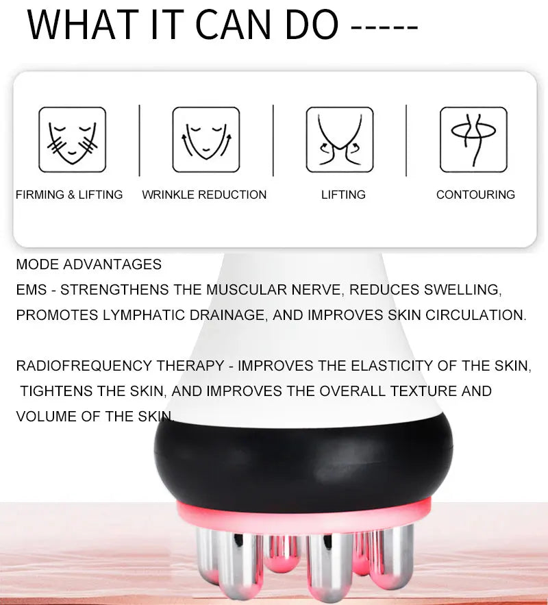 EMS Facial & Body RF Machine – Professional Radio Frequency Beauty Device for Skin Tightening, Face Lifting, and Anti-Aging Home Care