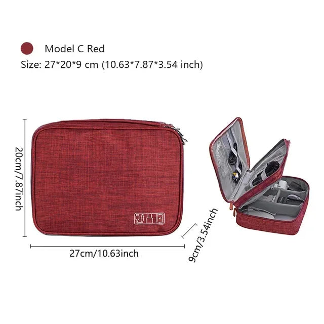 Waterproof Travel Cable Organizer Bag – Portable Digital Storage Pouch for Electronic Accessories