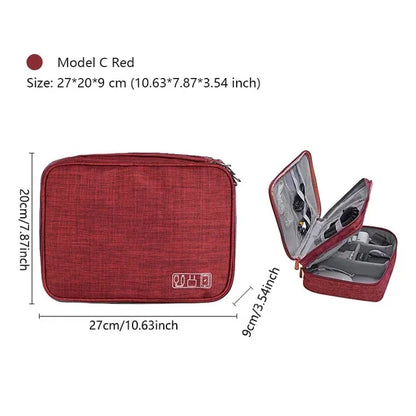 Waterproof Travel Cable Organizer Bag – Portable Digital Storage Pouch for Electronic Accessories