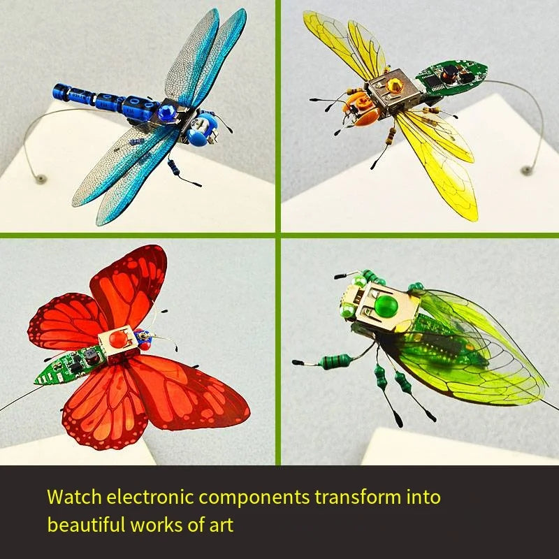 DIY Robotic Insect Kit - STEAM Science Electronic Animal Building Toy