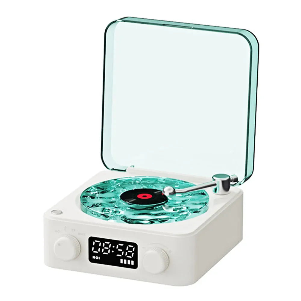 Mini Retro Bluetooth Speaker – Portable White Noise Subwoofer with RGB Lights, Sleep Aid, TF Card Support