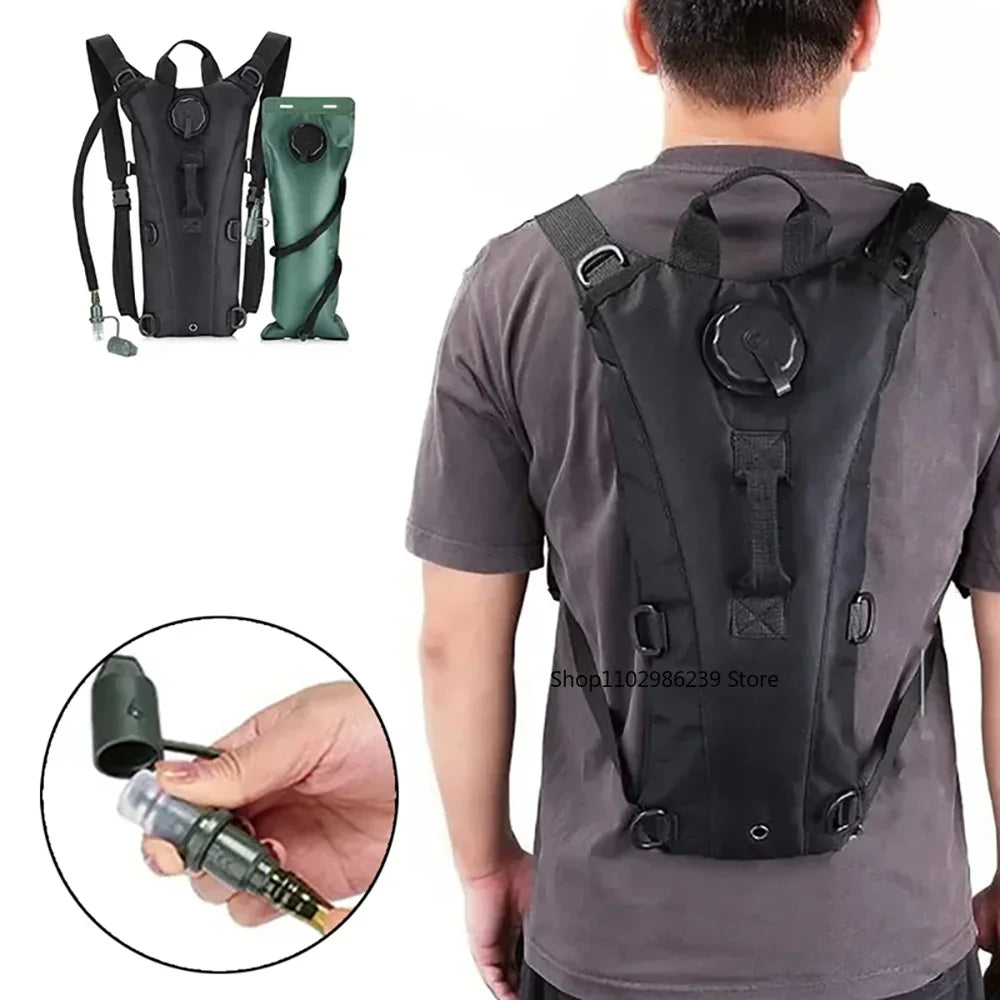 Tactical 3L Hydration Backpack – Waterproof Water Bag for Outdoor Sports, Cycling, and Mountaineering