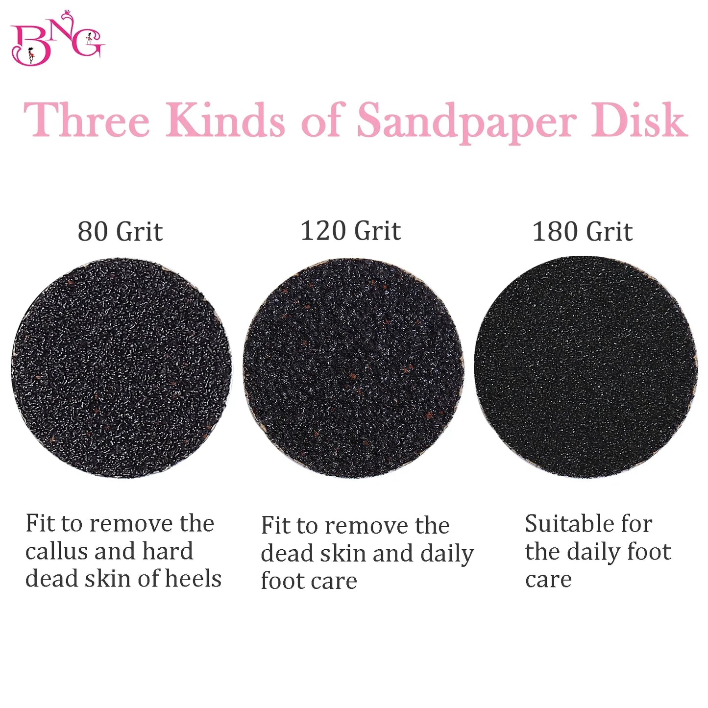 Foot Dead Skin Sandpaper Smart Wheel Pedicure Disc | Replaceable Sandpaper for Callus and Cuticle Removal | 25MM Manicure Tool