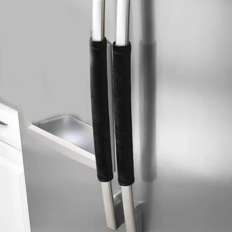 2PCS Refrigerator Door Handle Covers – Anti-Skid Fridge & Oven Protectors, Fingerprint-Resistant Kitchen Decor Gloves