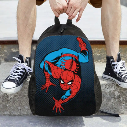 Custom Spider-Man Web Backpack – Water-Resistant School & College Bag for Men and Women