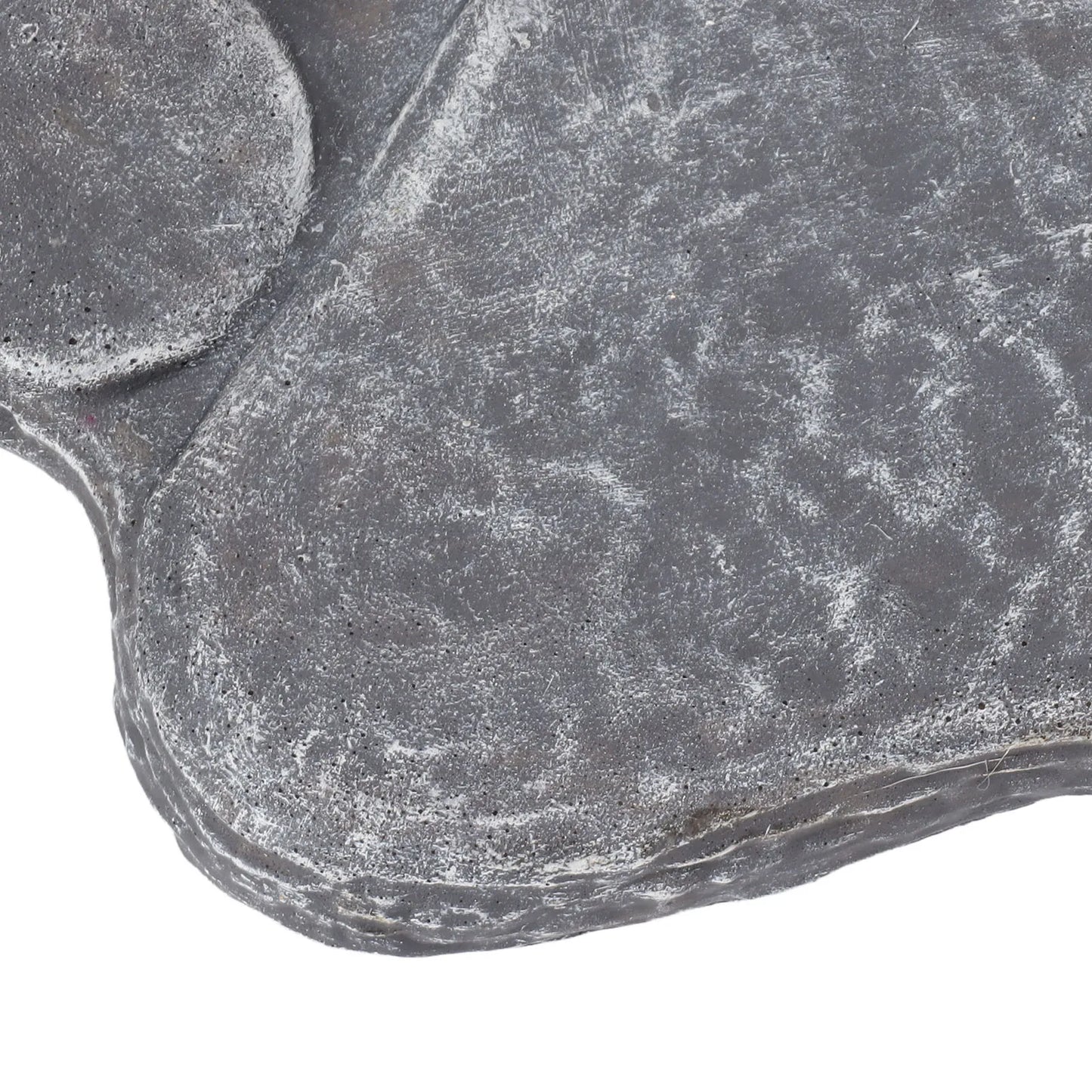 Dog Pawprint Memorial Stone – DIY Lettering Dog Grave Marker Pet Monument for Outdoor Lawn & Patio (15.5x17.5cm)