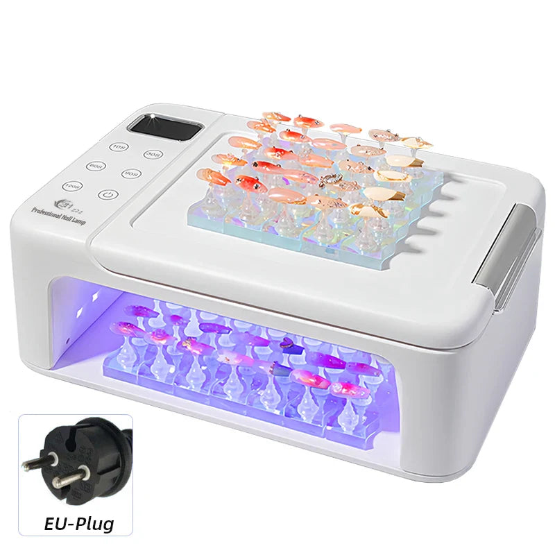 300W High-Power Nail Dryer Lamp with Hand Pillow – 63 LED UV Lamp for Press-On Nails & Gel Curing Machine