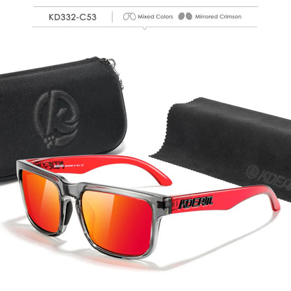 KDEAM Polarized Sunglasses for Men & Women – UV Protection for Fishing, Driving & Hiking with Zipper Case