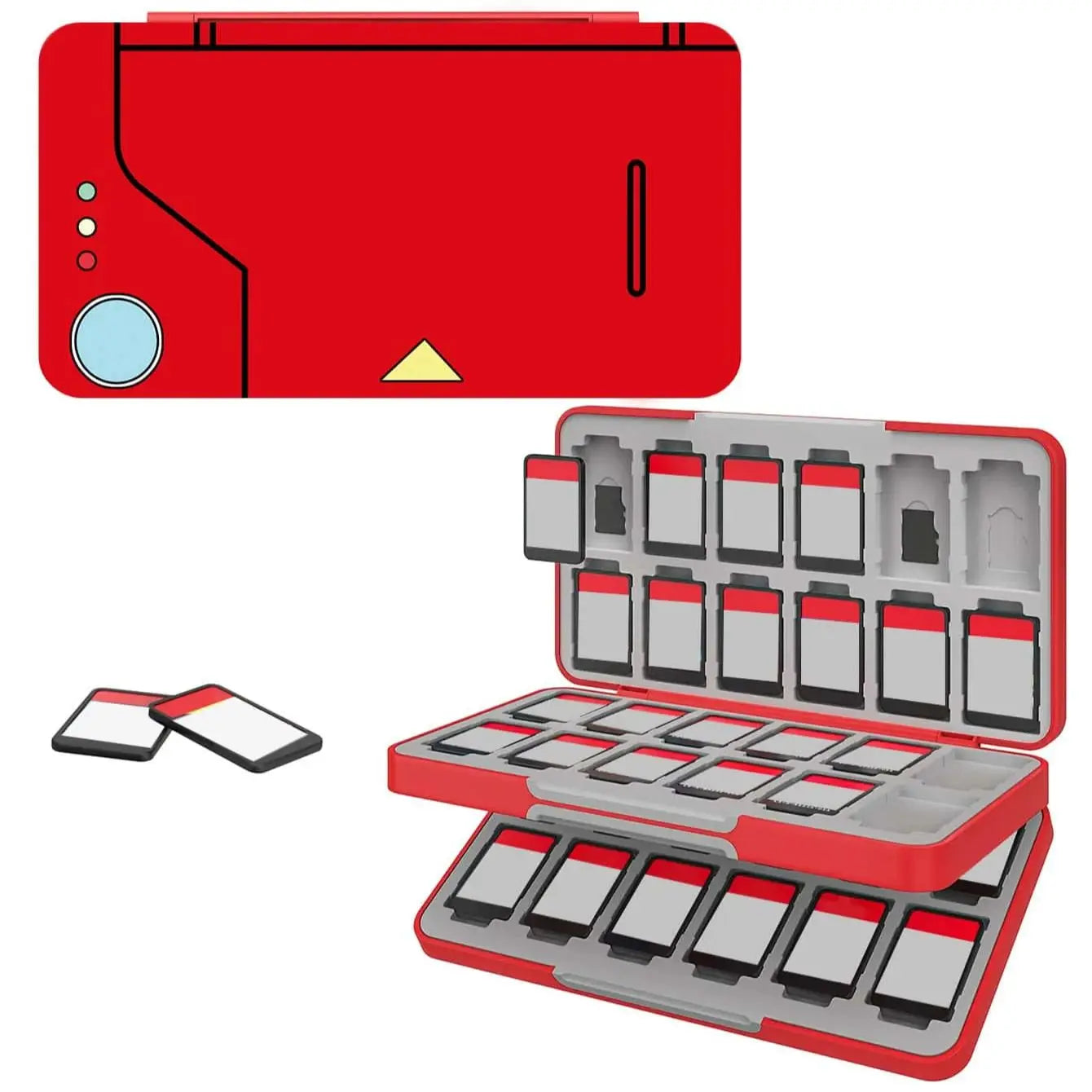 48-Slot Magnetic Universal Storage Box for Switch Game Cards