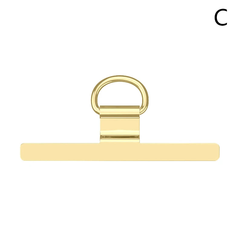 0.3mm Metal Phone Tether Tab – 360° Rotating Phone Lanyard Patch Clip Replacement Hanging Strap Gasket Accessory